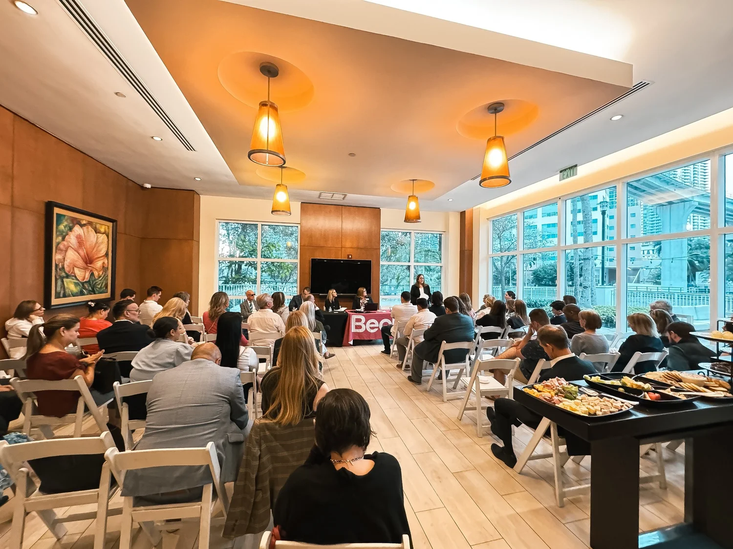 Condominium leaders gathered for a BHA community briefing